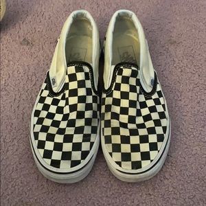 Black and white checkered vans
